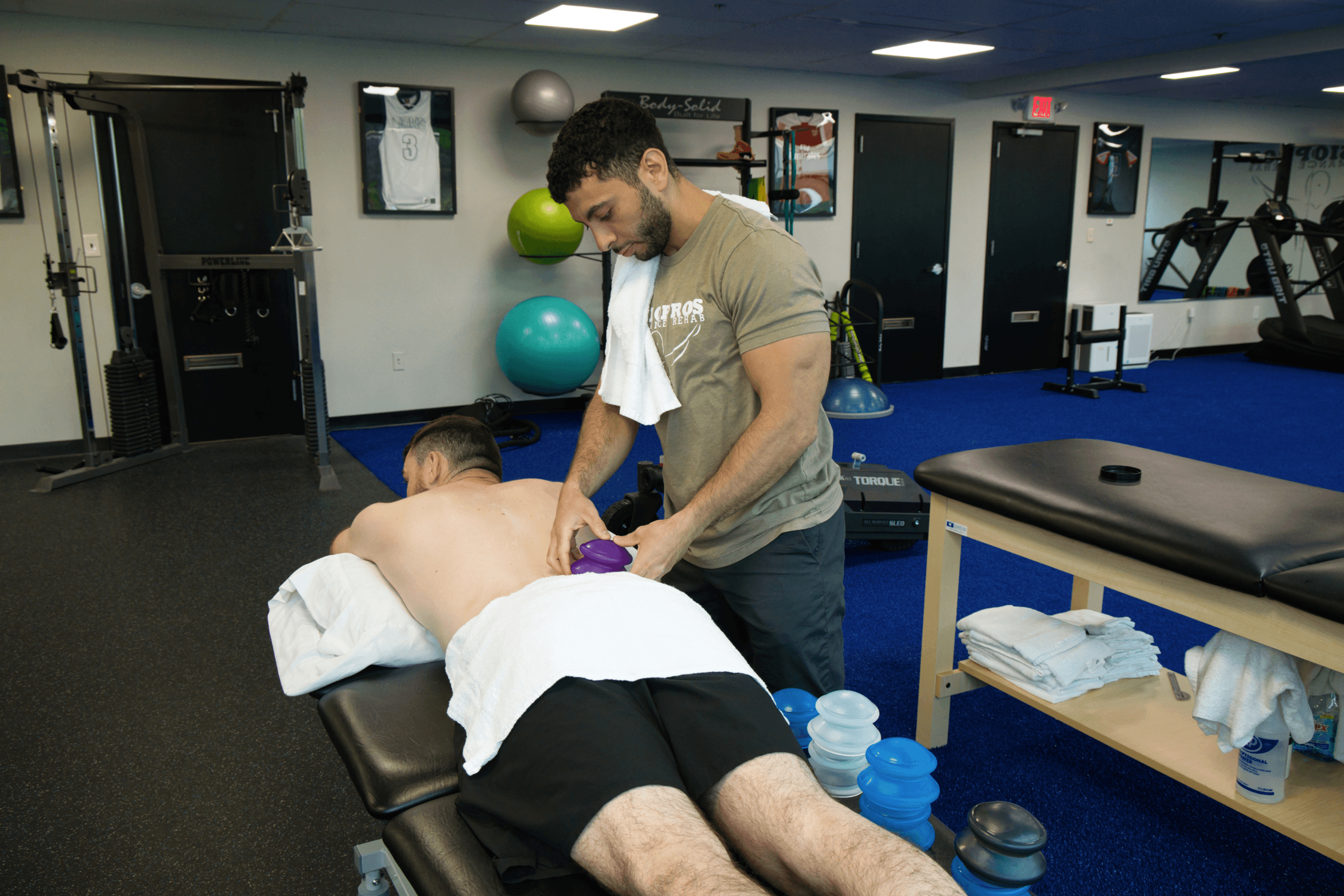 Physical Therapy Parsippany, NJ | Cupping Cupping on Patient Therapy